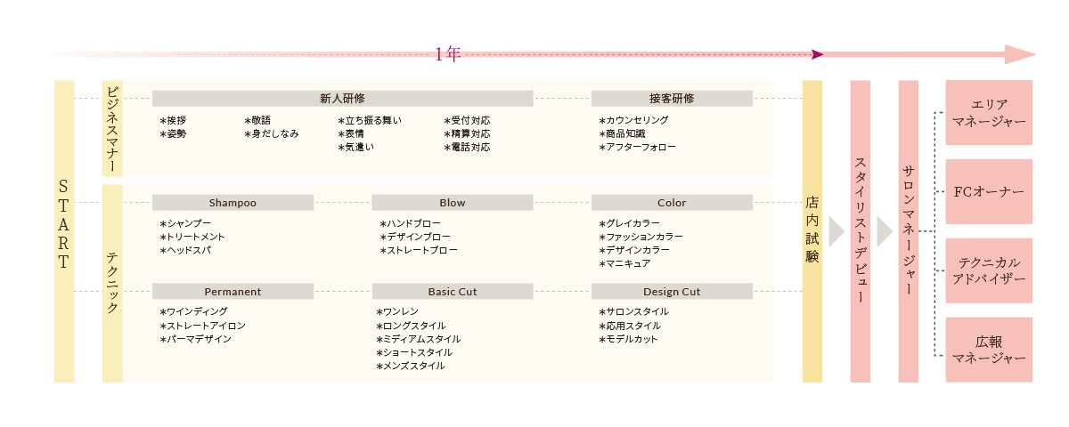 キャリアプラン ヘア